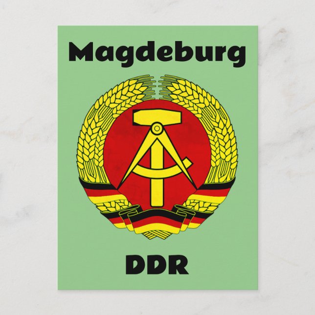 Postal Magdeburg, DDR, Magdeburg, Alemania (Ossi) (Anverso)