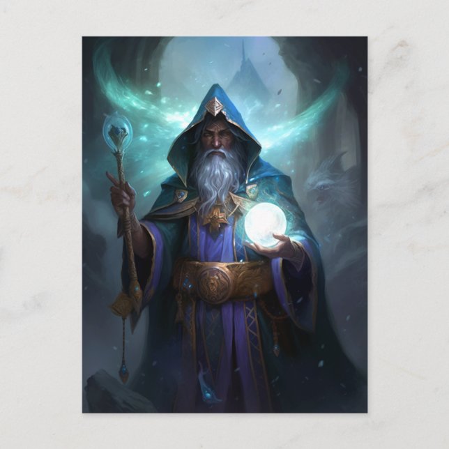 Postal Mage Magia Fantasy Art (Anverso)