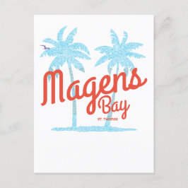 Postal Magens Bay St Thomas USVI Tipo de coral de vintage