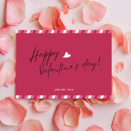 Postal Magenta Feliz Día de San Valentín