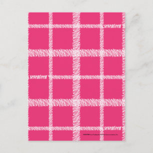 Postal Magenta plástica