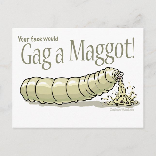 Postal maggot_gag_zazzle (Anverso)