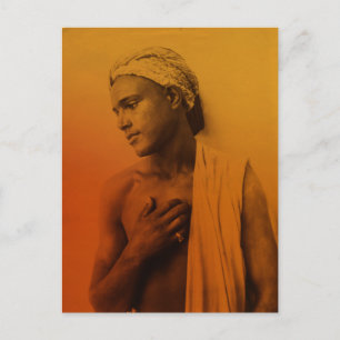 Postal Maghreb de oro Niño tunecino Djerba Hombre Postca