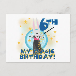 Postal Magia 6 camisetas y regalos de cumpleaños