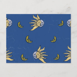 Postal Magia Celestial Azul Cielo Whimsigoth