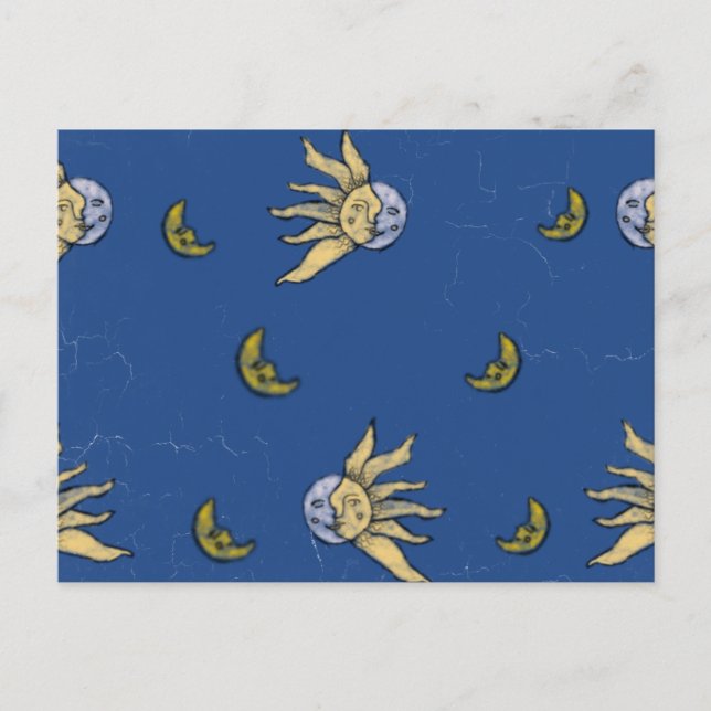 Postal Magia Celestial Azul Cielo Whimsigoth (Anverso)