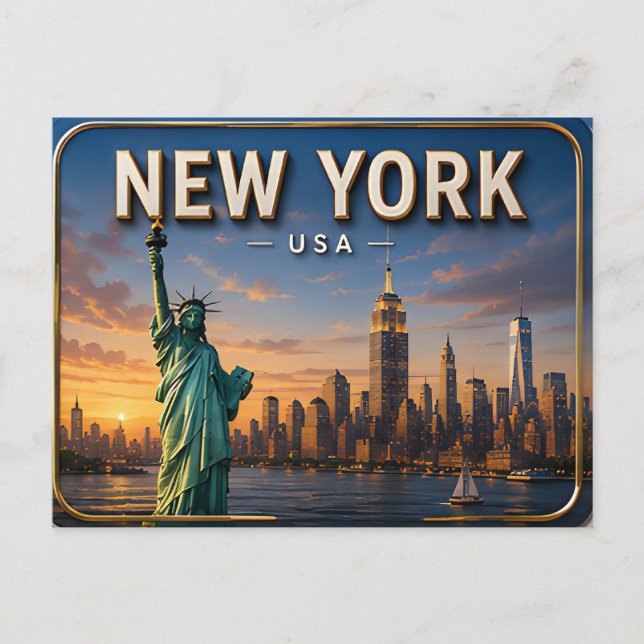 Postal Magia de la ciudad de Nueva York (Anverso)