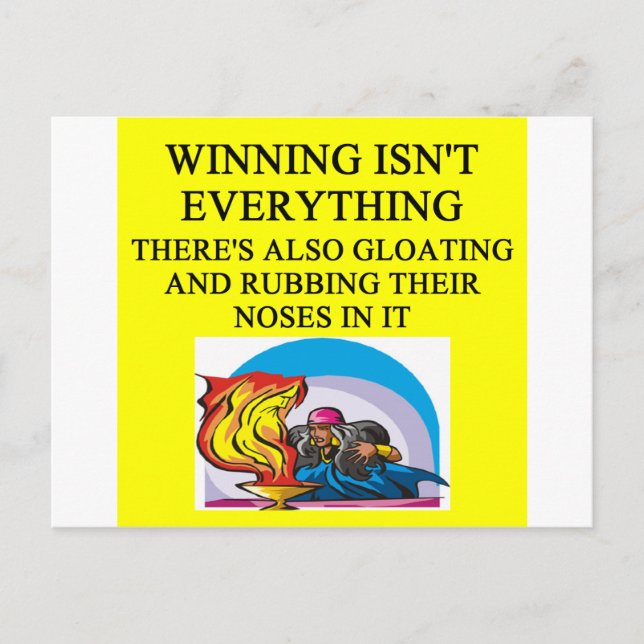 Postal magia de la reunión y chiste de juego de fantasía (Anverso)