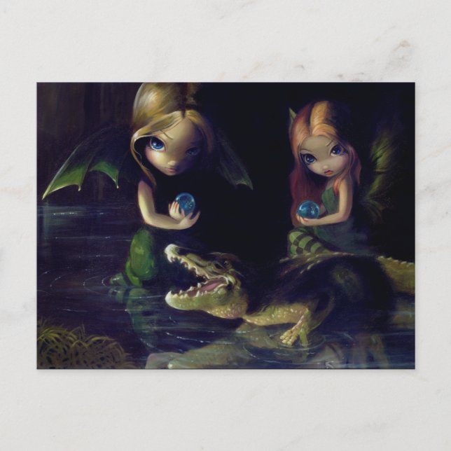 Postal "Magia del ligador" (Anverso)