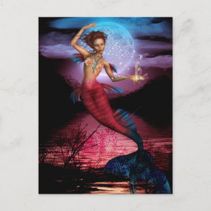 Postal Magia Moon de Sirena