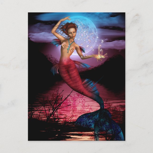 Postal Magia Moon de Sirena (Anverso)