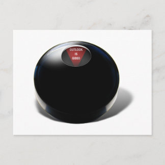 Postal Magic 8 Ball dice: "Outlook es bueno"