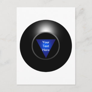 Postal Magic 8 Ball - Tu texto