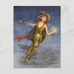 Postal mágica de fuego