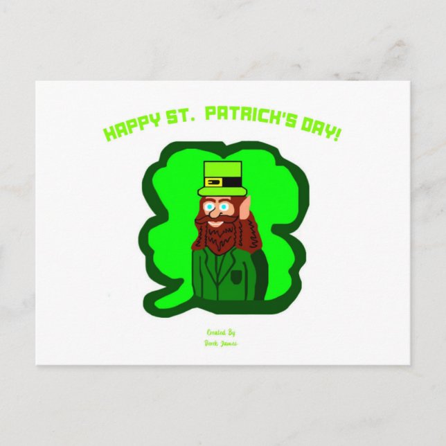 Postal mágica Leprechaun (Anverso)