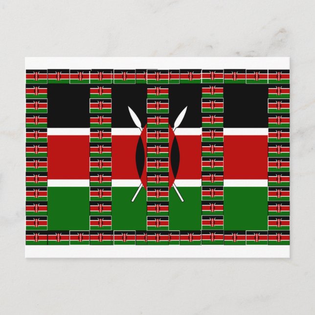 Postal 🇰 🇪 Magical Kenia: Marco de unidad y orgullo (Anverso)