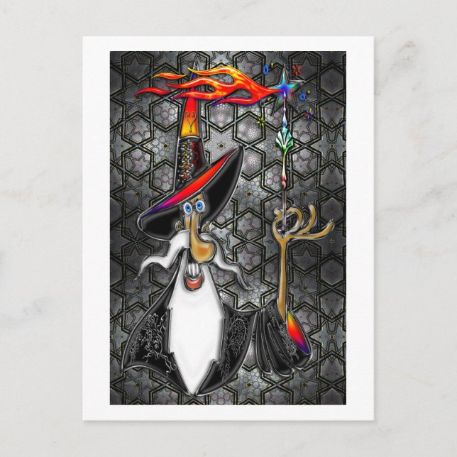 Postal Mágico Mágico de Fuego Místico (Anverso)