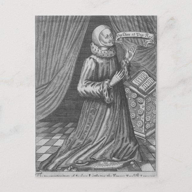Postal Magistrado Thomas Littleton, 1628 (Anverso)
