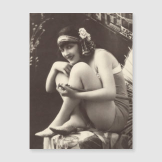 Postal magnética del Chica Vintage Flapper de 1920