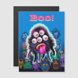 Postal magnética del personalizado Monster Hallowe