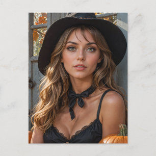 Postal Magnífica Bruja de Halloween