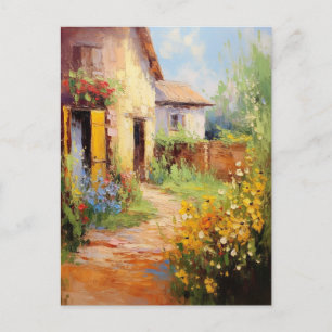 Postal Magnífica pintura casera en el país