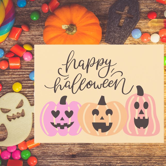 Postal Magnífica tipografía de Halloween Feliz (Subido por el creador)