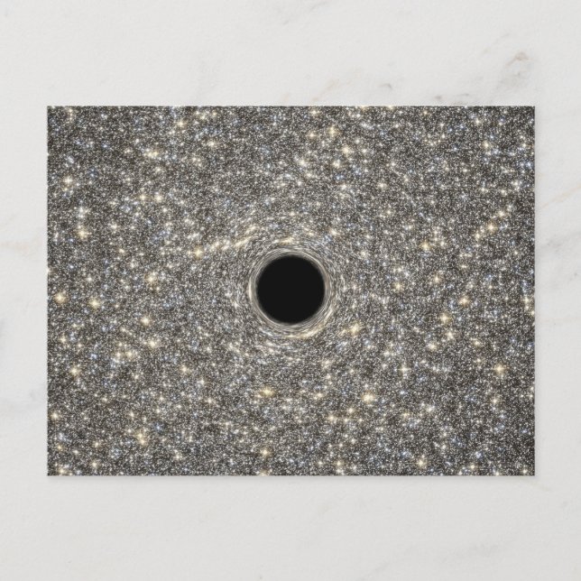 Postal Magnífico Agujero Negro En Medio De Una Galaxia. (Anverso)