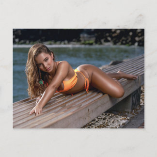 Postal ¡Magnífico! Chica de Bikini Par de foto postcard