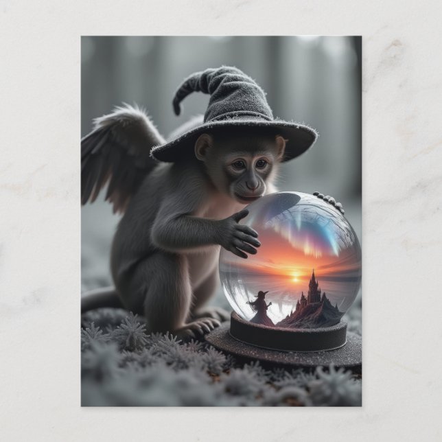 Postal Mago del mono volador de Oz Wicks (Anverso)