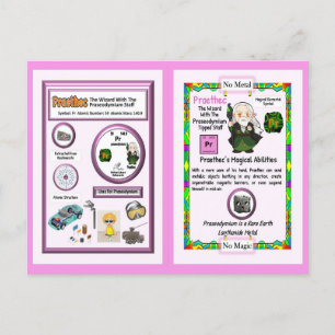 Postal Mago Práctico - Elemento Praseodimio