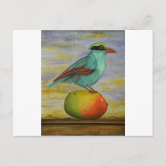 Postal Magpie En Un Mango