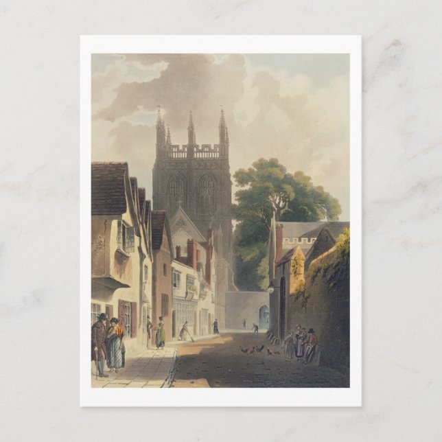 Postal Magpie Lane, Oxford, ilustracion de la 'Historia' (Anverso)