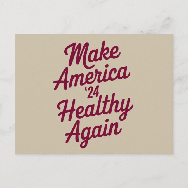 Postal MAHA vuelve a hacer patriótico a Estados Unidos sa (Anverso)