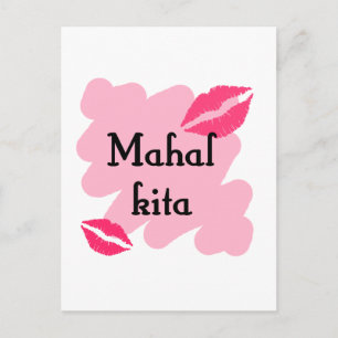 Postal MAHAL KITA - Tagalog te amo