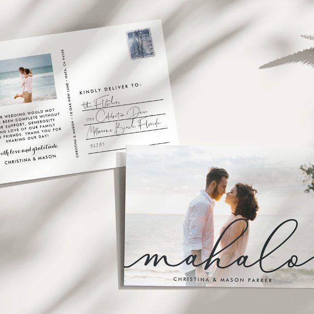 Postal Mahalo | Foto Boda Gracias (Subido por el creador)