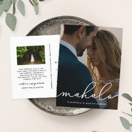 Postal Mahalo | Foto Boda Gracias