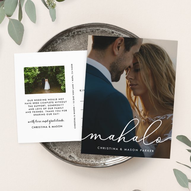 Postal Mahalo | Foto Boda Gracias (Subido por el creador)
