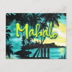 Postal Mahalo Sunset