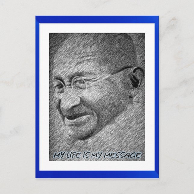 Postal Mahatma Gandhi (Anverso)
