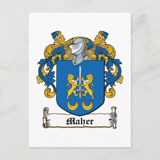 Postal Maher Family Crest (Anverso)