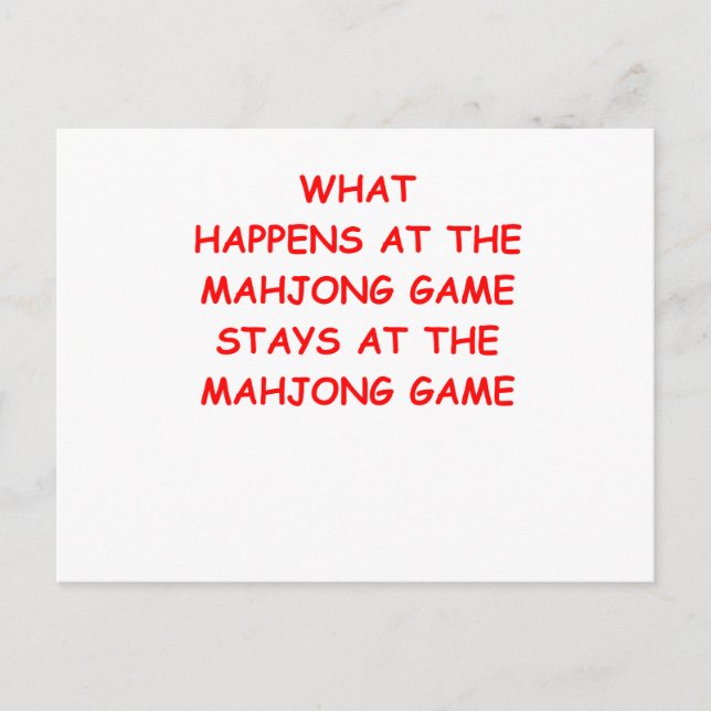 Postal mahjong (Anverso)
