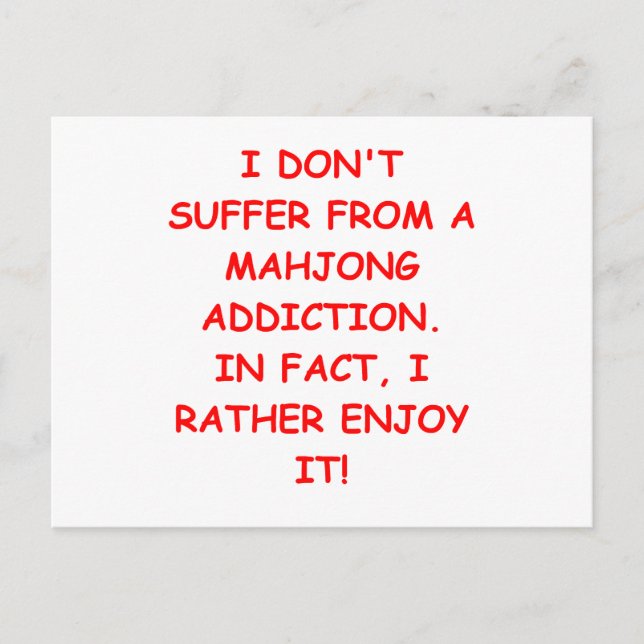 POSTAL MAHJONG (Anverso)