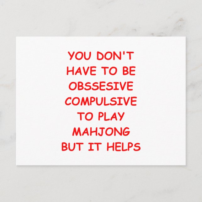 Postal mahjong (Anverso)