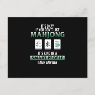 Postal Mahjong Is A Smart People Game Mahjong Player