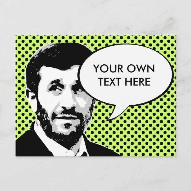 Postal Mahmoud Ahmadinejad (Anverso)