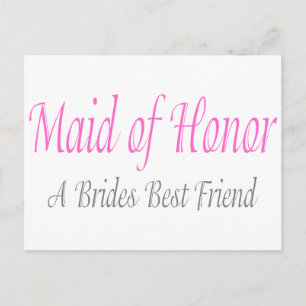 Postal Maid Of Honor (Una Novia Mejor Amigo)