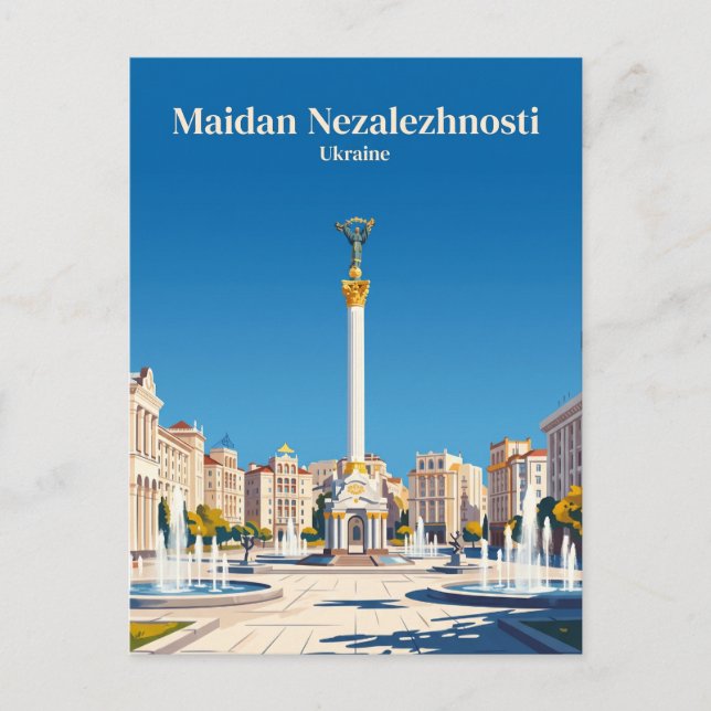 Postal Maidan Nezalezhnosti Ucrania (Anverso)