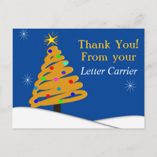 Postal Mailman GRACIAS POR POSTCARDS Azul