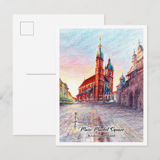 Postal Main Market Square Krakow Poland (Anverso / Reverso)